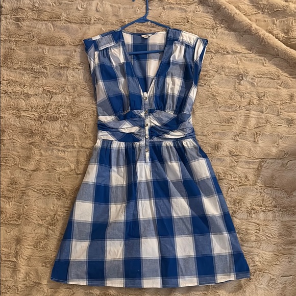 Guess Dresses & Skirts - Guess Blue and White Plaid Dress
